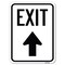 Signmission Exit Sign Exit W/ Up Arrow Heavy-Gauge Aluminum Rust Proof Parking Sign, 18" H, 24" L, A-1824-24030 A-1824-24030 - alternate 1